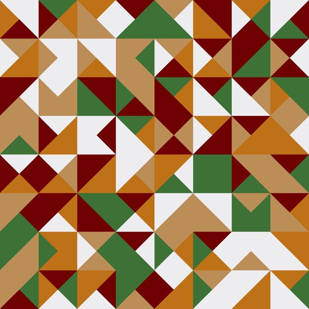 Seamless geometric pattern in the colors of the Christmas holiday Background template for greeting cards flyers banners packaging and creative design patternsxA