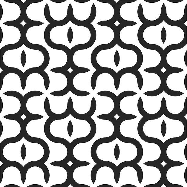 seamless geometric pattern modern black and white stylish texture with creative shapes