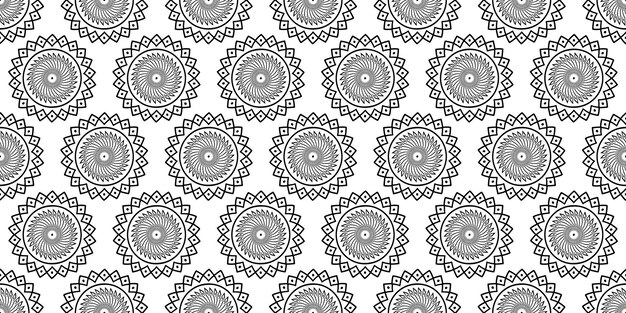 Seamless geometric pattern round ethnic elements ethnic background