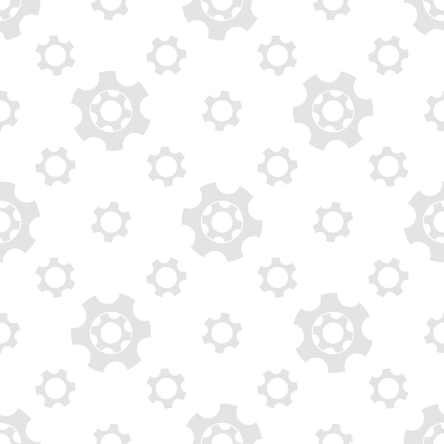 seamless geometric pattern with gears. black and white.