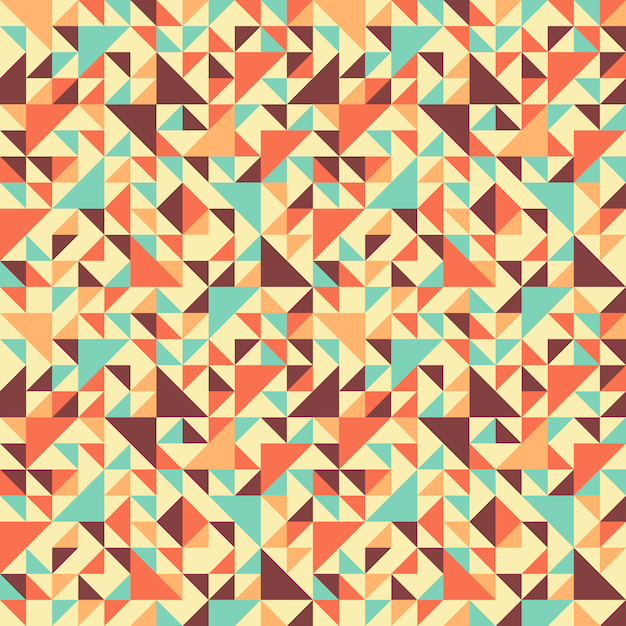 seamless geometric pattern with triangle.