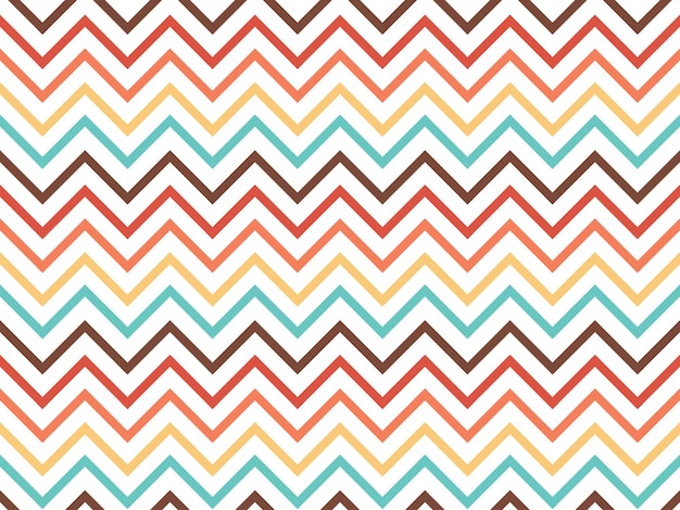 Seamless geometric pattern zigzag retro color
