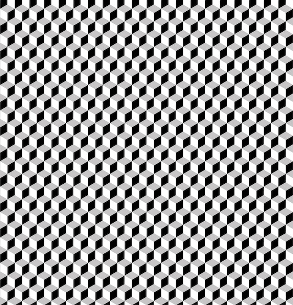 seamless geometric volume pattern. 3d cube shapes.