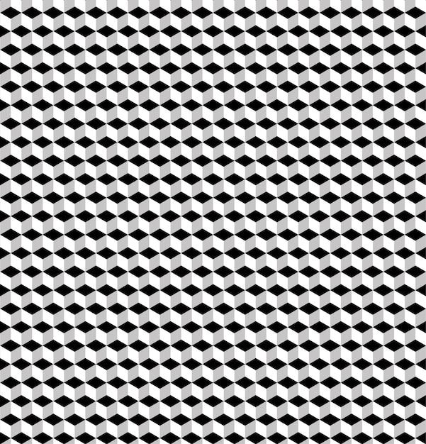 seamless geometric volume pattern. 3d cube shapes.