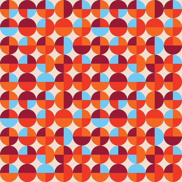 Seamless geometrical pattern with circles