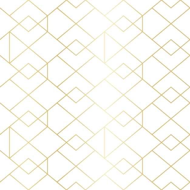 seamless gold geometric pattern with line rhombus