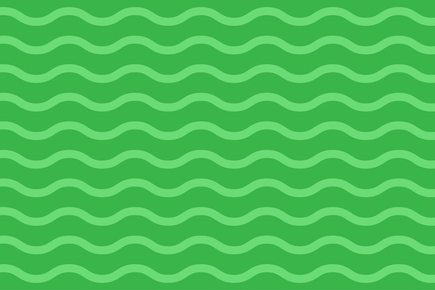 Seamless Green Wavy Line Pattern Abstract Wave Background Vector Design