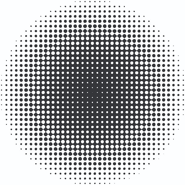 seamless halftone dots abstract vector background or texture for design template black amp white