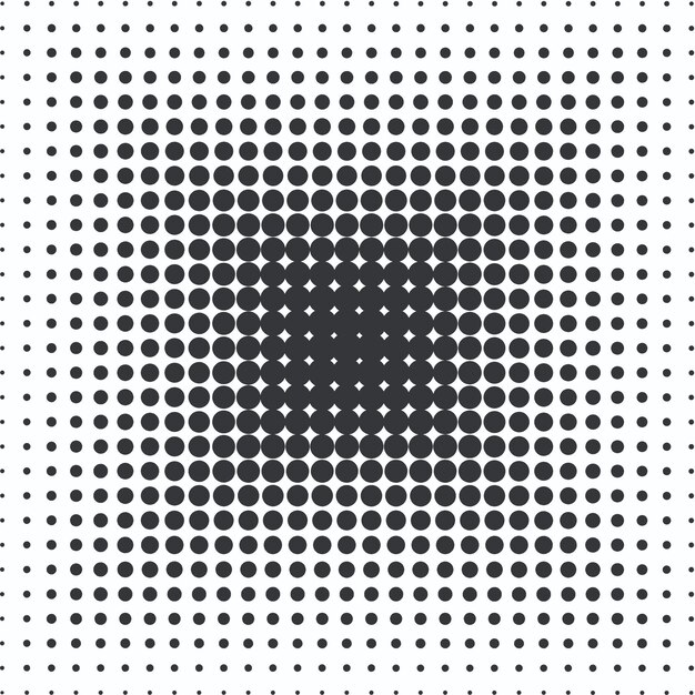 Seamless halftone dots abstract vector background or texture for design template black amp white