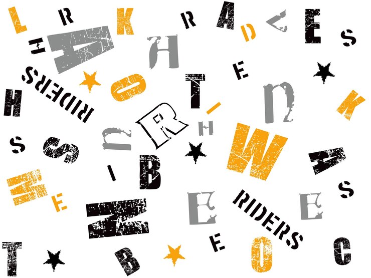 Vektör seamless hand writing abstract seamless pattern brush stroke graffiti letters seamless pattern