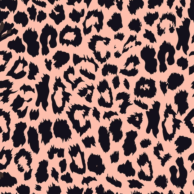 seamless leopard print vector pattern texture background