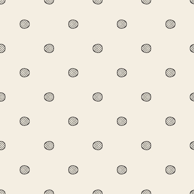 Seamless monochrome cross with dot shape pattern background