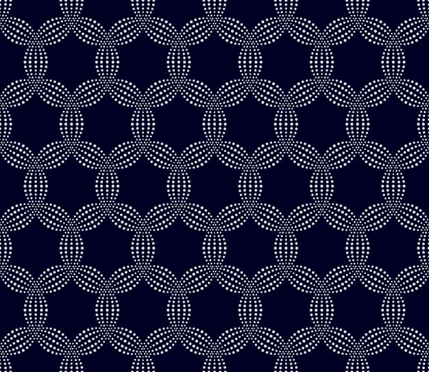 Seamless monochrome pattern abstract dotted texture vector