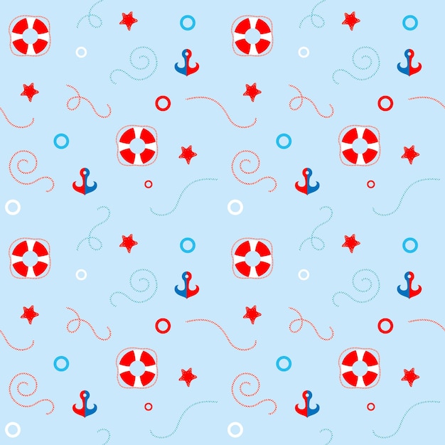 Seamless Nautical Pattern
