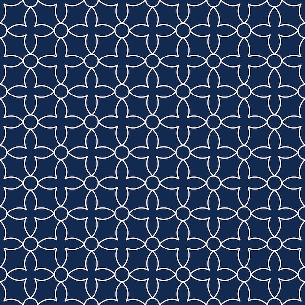 Seamless ornamental pattern simple design Vector geometric background