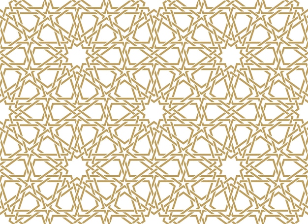 Seamless paper pattern in authentic arabian style