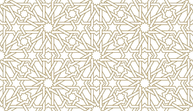Seamless paper pattern in authentic arabian style