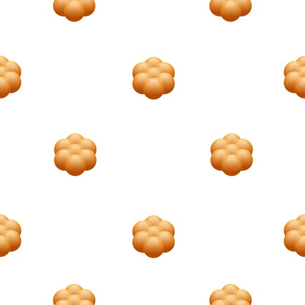 Seamless Pattern Abstract Elements Bread Bakery Vector Design Style Background Illustration