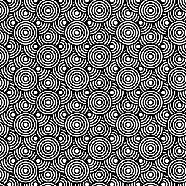 Seamless pattern and bold circles