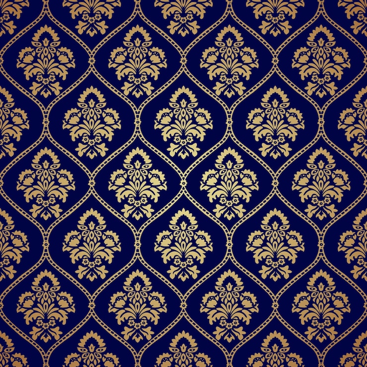 Vektör seamless pattern background in damask style