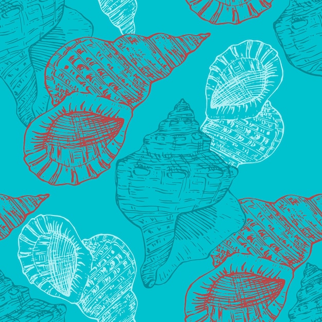 Seamless pattern background shell