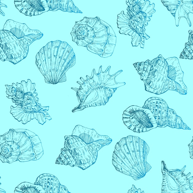 Seamless pattern background shell