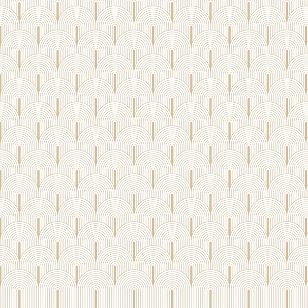 Seamless pattern background with curved lines in Japanese style