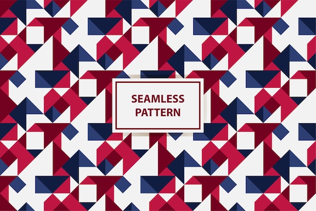 seamless pattern background with usa flag color