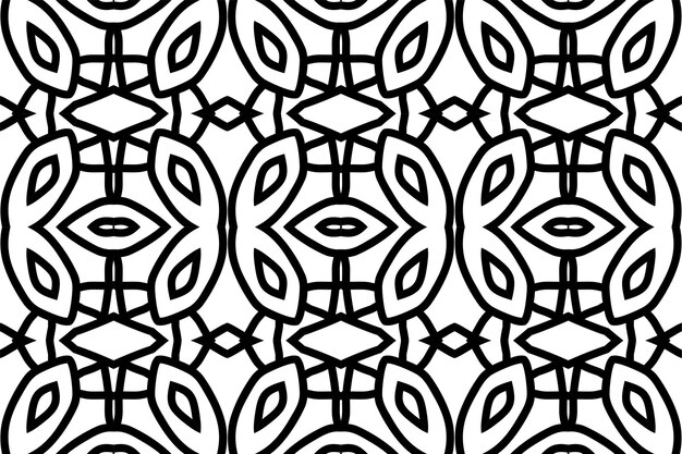 SEAMLESS PATTERN. BLACK AND WHITE SIMPLE BACKGROUND.