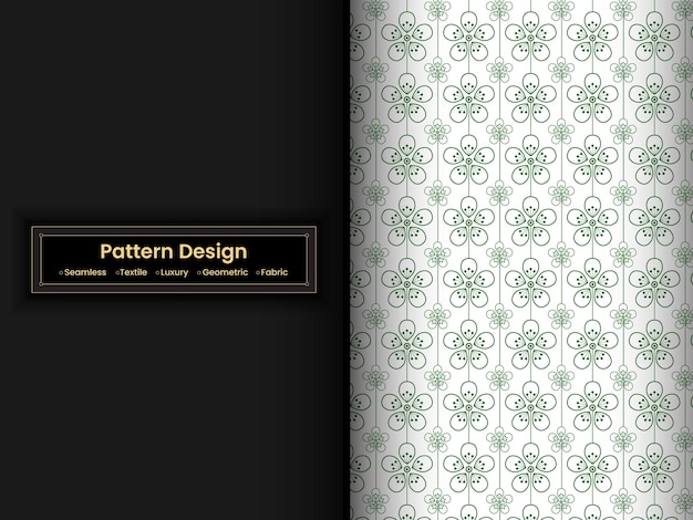 seamless pattern design with vector art for textile and fabric patterns