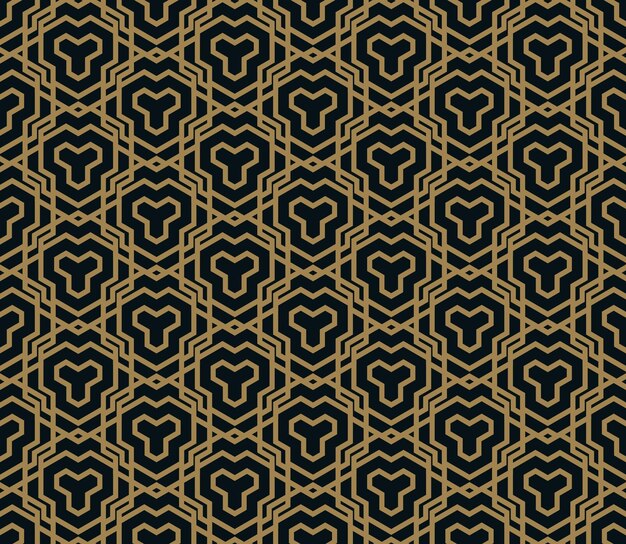 seamless pattern elegant linear ornament geometric stylish background vector repeating texture