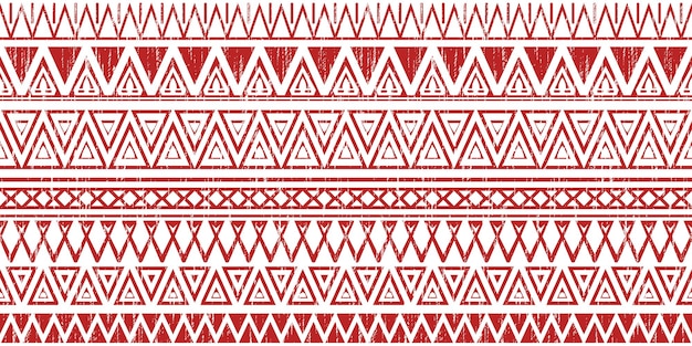 Seamless pattern ethnic background geometric ornament border
