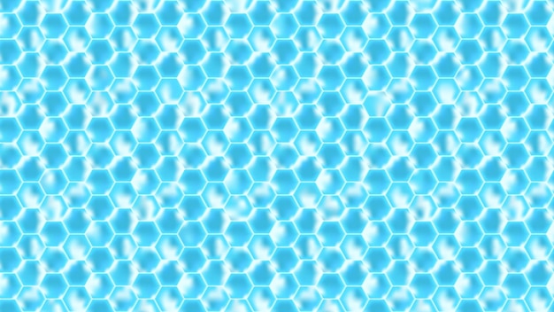 seamless pattern from honeycombs blue shiny bright background from hexagon for banner design