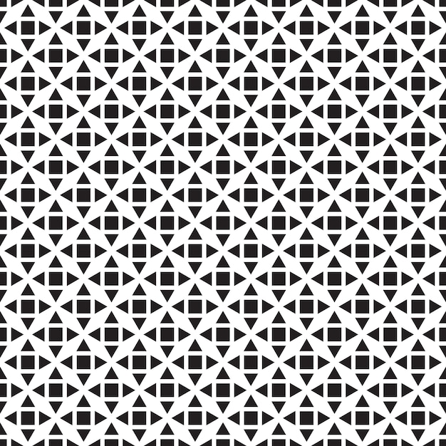 Seamless pattern geometric. Black and white background