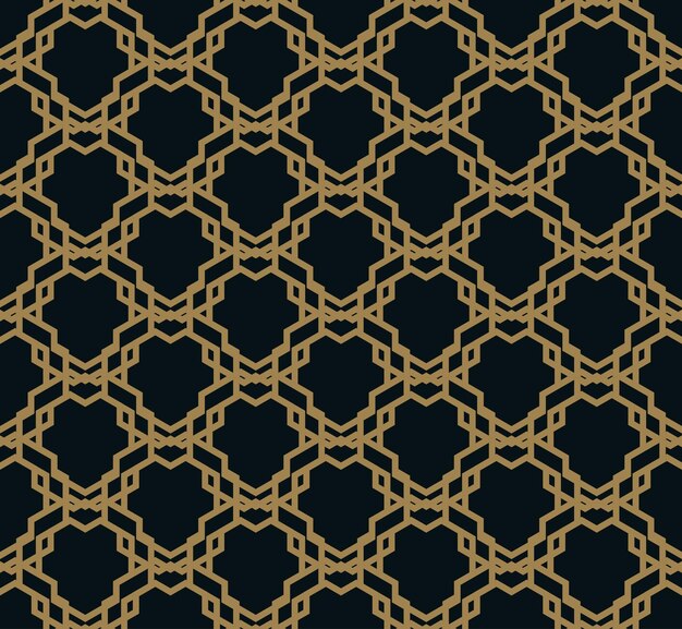 Seamless pattern Graphic lines ornament Floral stylish background