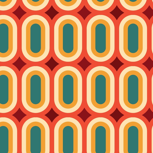 Seamless pattern in retro style, vector download