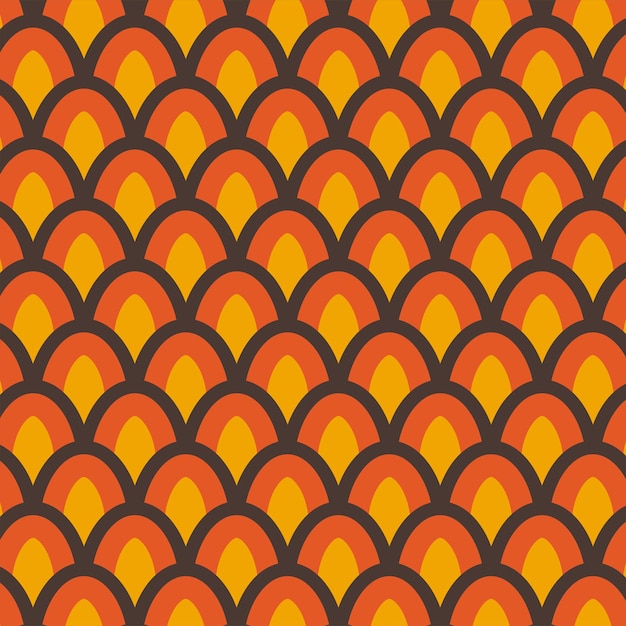 Seamless pattern in retro style