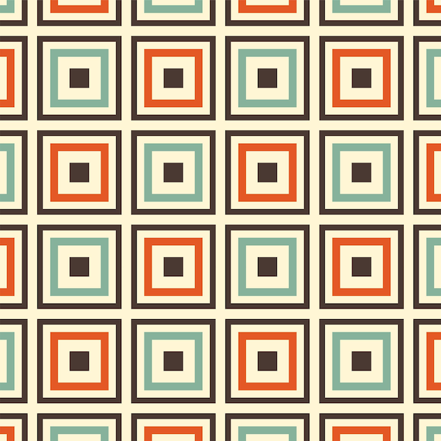 Seamless pattern in retro style