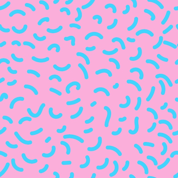 Seamless pattern, memphis style lines.Vector illustration