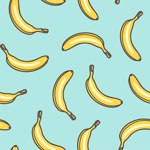Seamless pattern of bananas