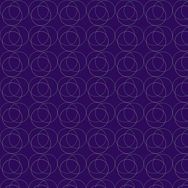 Seamless pattern of circles on a purple background Vector geometric background