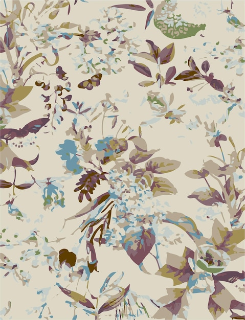 seamless pattern of cocoa pods and flowers on dark background showcasing botanical elements