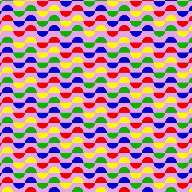 seamless pattern of colorful circles