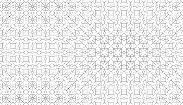 seamless pattern of geometric shapes on a white background