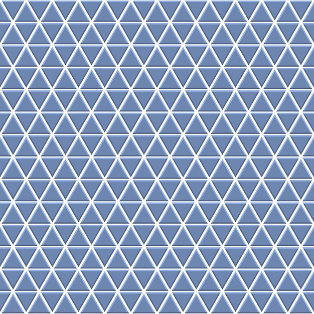 seamless pattern of small triangles in light blue colors
