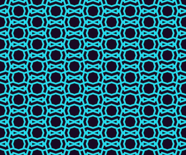 Seamless pattern Ornament of lines and curls Linear abstract background