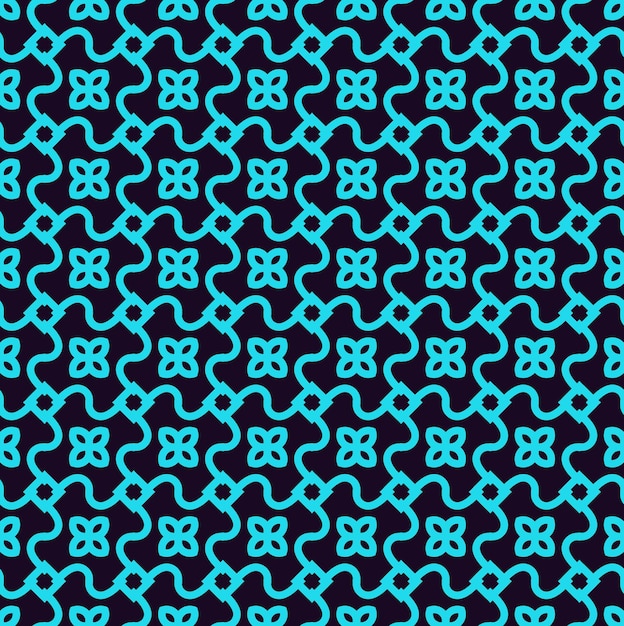 Seamless pattern Ornament of lines and curls Linear abstract background