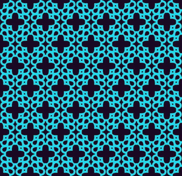 Seamless pattern Ornament of lines and curls Linear abstract background