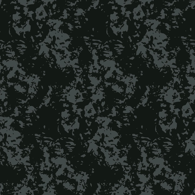 Seamless pattern repeat texture with ink blots stains Abstract graphic design with textured surface Dark abstract background in grunge style Vector illustration