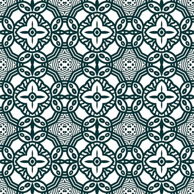 Seamless Pattern. Simple background with geometric elements